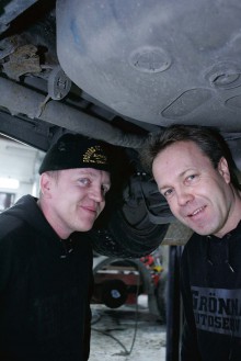 Patrik och Magnus Larsson, ägare till Grönnäs Autoservice.