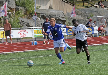 Fredrik Johansson var pigg matchen igenom och svarade för ett av målen.