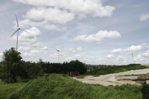 Vindkraftsparken på Prässebergen är nu fullt utbyggd. Parken består av totalt åtta vindkraftsverk.