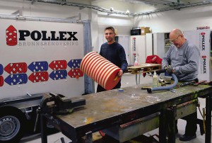 Pollex är ett av Ale kommuns mest expansiva företag. Hans Andreasson och Gunnar Widén förbereder ett kommande projekt.