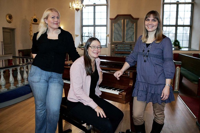 Får kulturstipendium. Elisabet Ehlersson, Sabina Nilsson och Anette Svennblad i Trio Acantus har alla lång erfarenhet inom sång och musik.