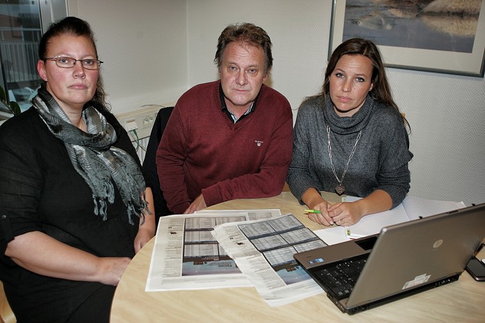 Carina Falk, Stefan Brandt och Malin Flysjö på Ale El är förbaskade över den prisjämförelse som publicerats i Göteborgs-Posten och som innehåller felaktig information.