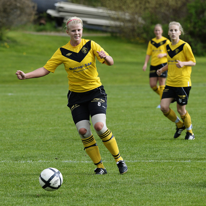 Josefin Classon avgjorde seriefinalen borta mot Borås GIF med sina två mål. SBTK vann med 2-1 på Sjöbovallen. Arkivbild: Allan Karlsson