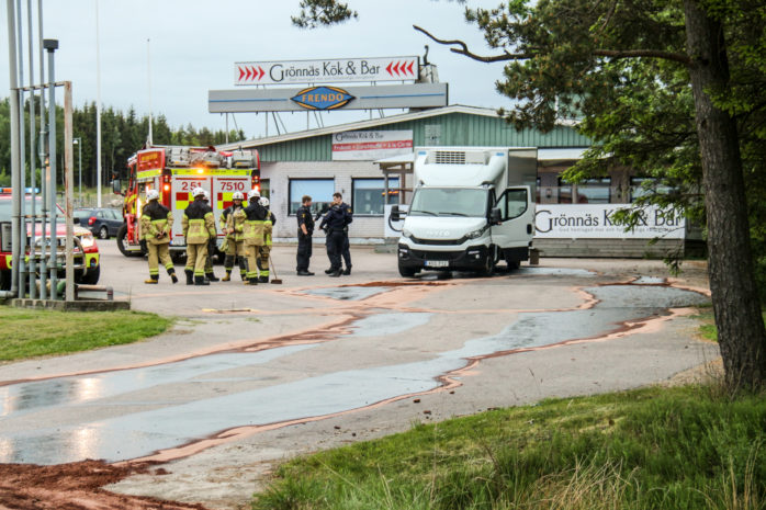 Gärningsmän tog sig in en dieseltank i Grönnäs. Foto: Christer Grändevik