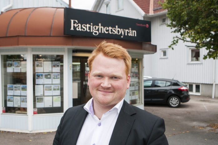 Patrik Andersson, fastighetsmäklare och franchisetagare på Fastighetsbyrån i Ale och Göteborg Nordost.
