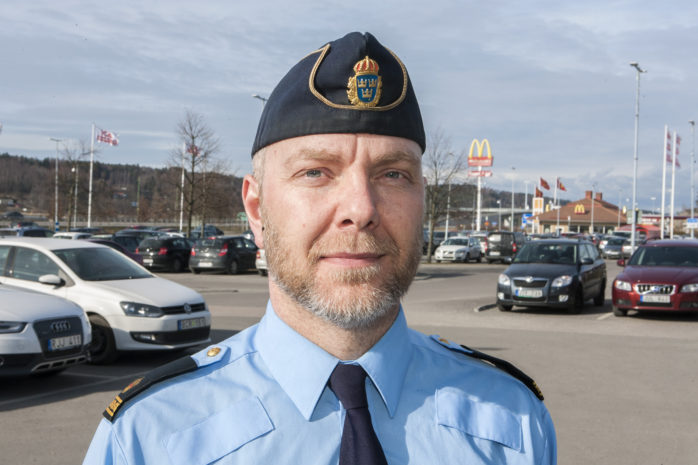 Kommunpolis Daniel Hjerpe. 