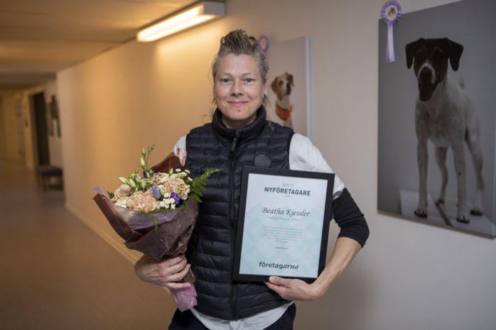 Beatha Kjessler, ReDog Göteborg, i Alafors utsågs av Företagarna
Ale tll Årets Nyföretagare 2020. Hon fick en imponerande mängd
nomineringar av aleborna.