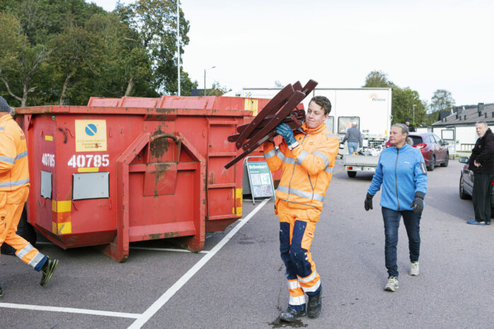Nu på tisdag, den 11 maj, kommer den mobila återvinningscentralen till Albotorget i Skepplanda.
Arkivbild: Jonas Andersson