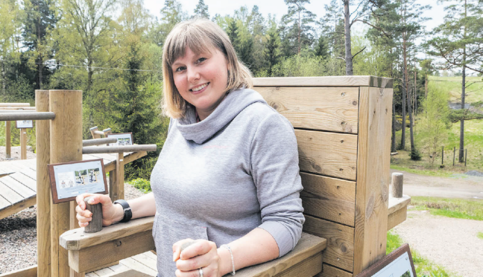 Josefin Nyqvist driver företaget Löparglöd som tar träningen hem till folk eller på platser där kunderna önskar.