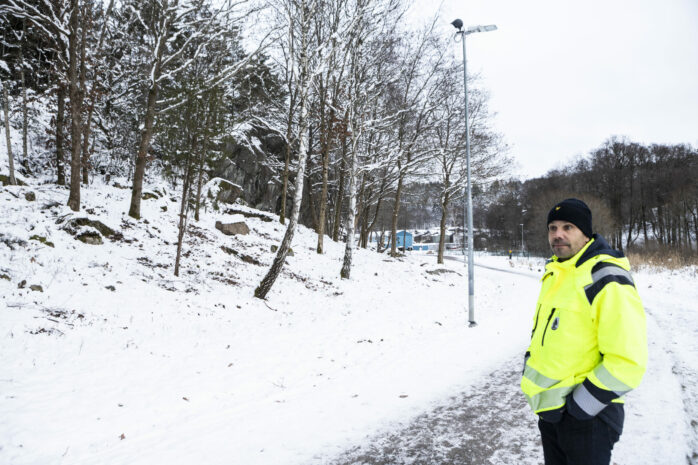 Tobbe Engström på enhet gata/park ingår i lokalt BRÅ som efter uppvaktning av Nol IK sett till att göra trygghetsskapande åtgärder i närheten av idrottsplatsen.