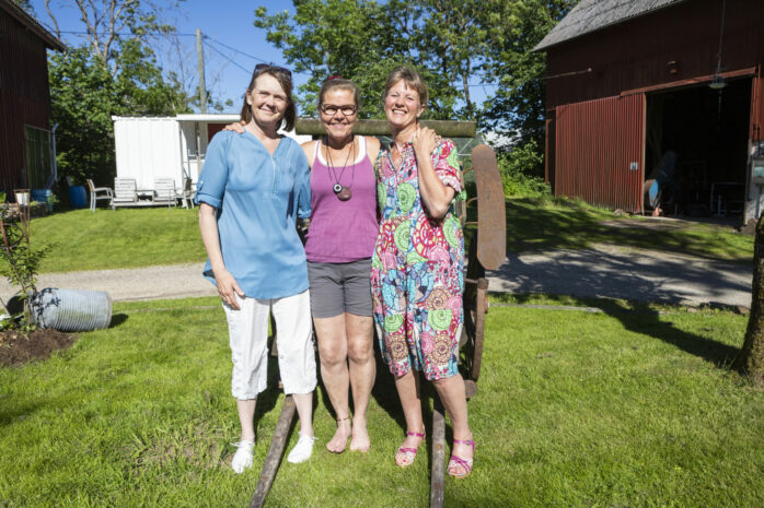 Ann-Renée Koldemar, Anki Olsson och Maria Douglasson hälsar välkommen till Headagen som arrangeras nu på lördag, den 2 juli.