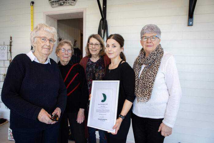Från vänster: Ingrid Olsson, Solveig Mattsson, Ann-Christine Dymén och sedan Clara Dymén och Christina Färjhage.