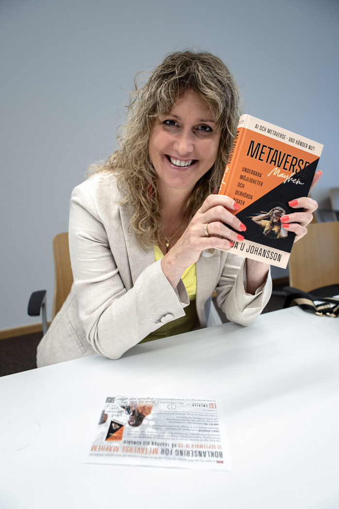 Linda U Johansson från Nol har skrivit boken ”Metaverse Mayhem”, som lanseras på Trappan Bio i Kungälv tisdagen den 12 september.